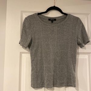 Heather gray crop top